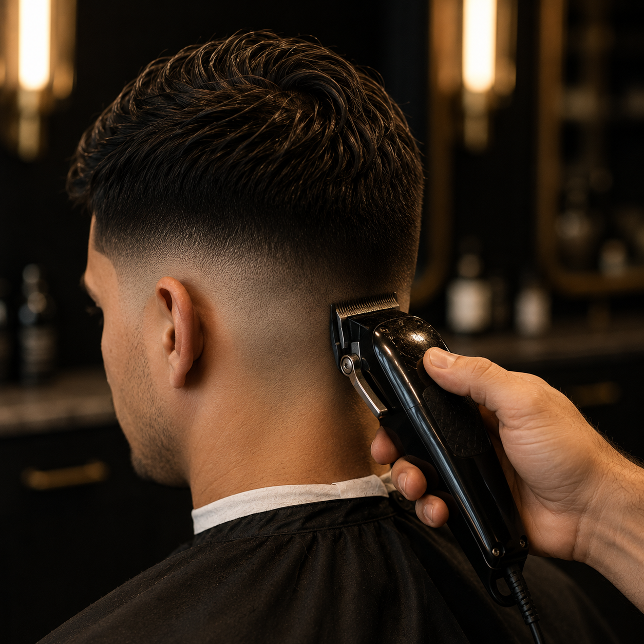 Clipper work on a mid fade